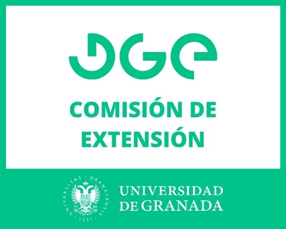 DGE Comisión de Extensión junto al logo de la UGR