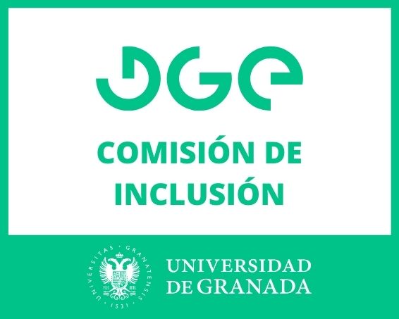 DGE Comisión de Inclusión junto al logo de la UGR