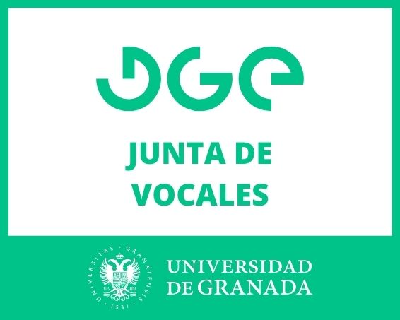 DGE Junta de Vocales junto al logo de la UGR