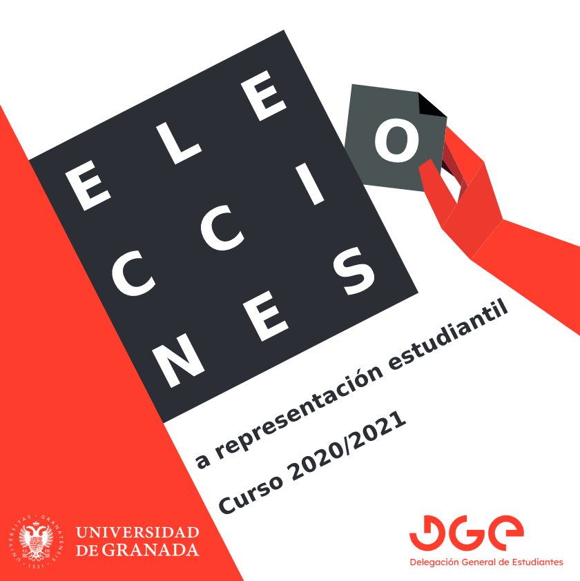 Cartel Elecciones representación estudiantil 2020/2021