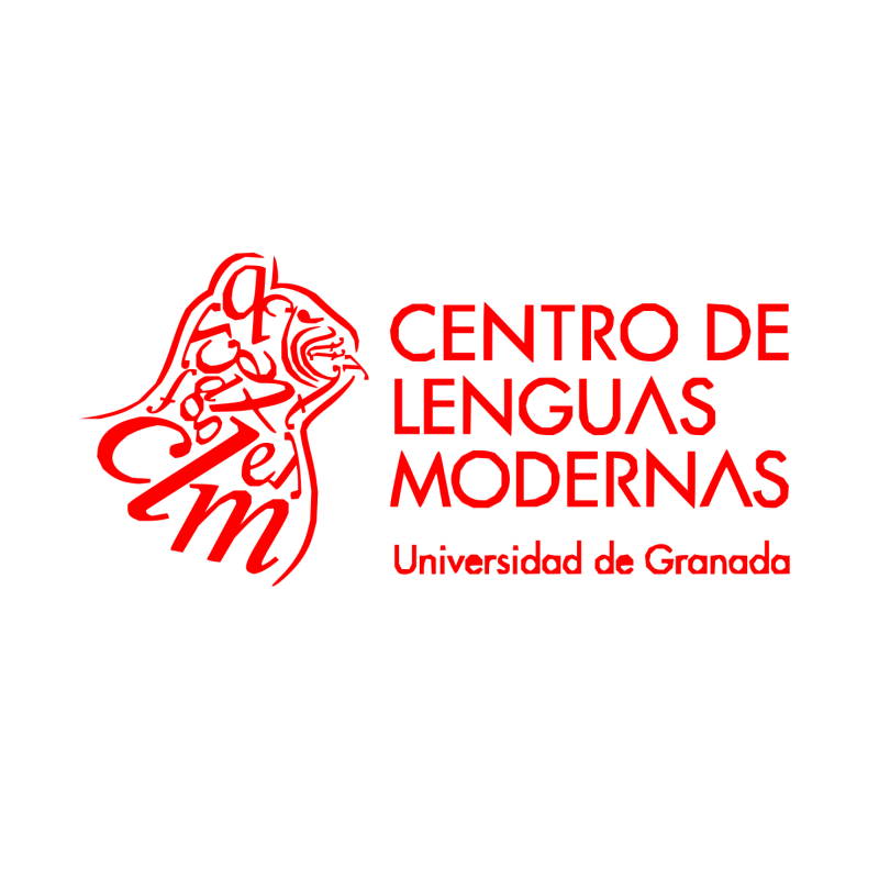CLM Logo del centro de lenguas modernas, un leon con con las letras en su interior
