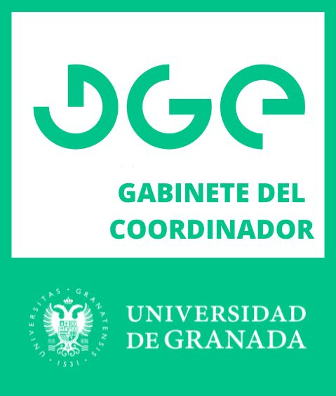 Logo de la DGE en verde sobre fondo blanco